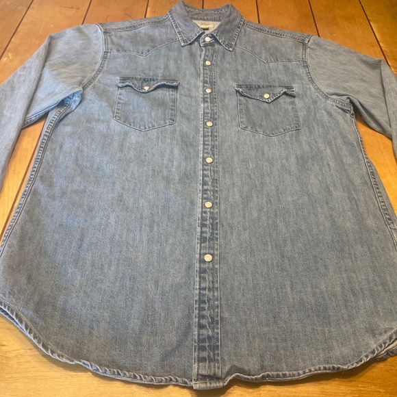 Denim Button-Up Shirt - Picture 2 of 16